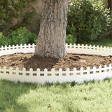 Lawn Edgings 20 pcs White 103 x 0.05 x 22 cm Steel 874790