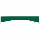 9-panel Wind Screen Fabric 1200x160 cm Green 47199