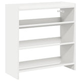 Shoe Rack White 60x25x62 cm Engineered Wood 859887