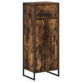 Bathroom Furniture Set with Drawer Smoked Oak Engineered Wood 3403048