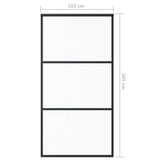 Sliding Door with Hardware Set ESG Glass&Aluminium 102x205 cm 3081943