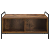 Coffee Table Smoked Oak 80 x 80 x 41 cm Engineered Wood 8013598