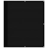Balcony Screen Black 120x1000 cm 100% Polyester Oxford 4000377