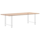 Dining Table Legs White 2 pcs 80x cm Steel 4013313