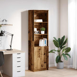 Highboard Old Wood 50x35x180 cm Engineered Wood 3328469