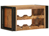 Wine Rack Brown 60 x 45 x 33 cm Solid Rough Mango Wood 4104754