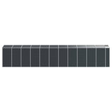 Garden Shed Anthracite 191x980x198 cm Galvanised Steel 3188263
