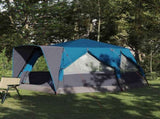 Cabin Tent 7-Person with Roof Blue 400 x 350 x 212 cm 42004027
