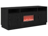 Electric Fireplace Black Oak 100 x 33 x 55 cm Engineered wood 8020992