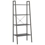 ZNTS 4-Tier Standing Shelf Black 56x35x140 cm 336366