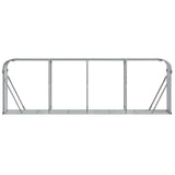 Log Holder Light Grey 300x45x100 cm Galvanised Steel 364556