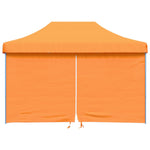 ZNTS Foldable Party Tent Pop-Up with 4 Sidewalls Orange 4005025