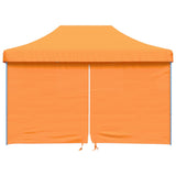 ZNTS Foldable Party Tent Pop-Up with 4 Sidewalls Orange 4005025