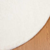 Anti-Slip Faux Rabbit Fur Rug OLITE Cream 200 cm Polyester 42021671