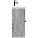 Bathroom Furniture Set Grey Sonoma 56 x 37.5 x 81 cm 3404170