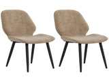 Velvet Dining Chairs, Set of 2 Dining Room Chairs with Metal Legs for Living Room, Dining Room, T3398P341012