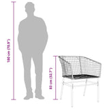 Garden Chair Brown PE rattan, powder-coated steel Standard 369099