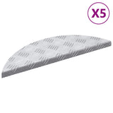 Stair Tread Crescent 5 pcs Silver 60 x 18 cm Aluminium 4104229