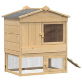 Chicken Coop 3 pcs Brown Solid Pine Wood 3388344