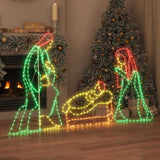 Lighted Nativity Scene Multicolour 112 x 72 cm PVC 42018951
