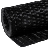 Balcony Screen Black 500x80 cm Poly Rattan 156301