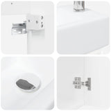 Bathroom Vanity Unit with Tap High Gloss White 889515