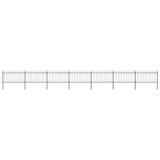 Garden Fence Steel Sturdy Rectangular Modern 277617