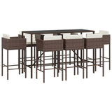 Garden Bar Set Brown, Black, Cream White 3203936