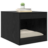 Cat Litter Box Enclosure Black Oak 47 x 59 x 42 cm 886272