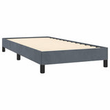 Bed Frame without Mattress Dark Grey 100x203 cm Twin XL Velvet 347004