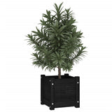 Garden Planters 2 pcs Black 31x31x31 cm Solid Pinewood 810531