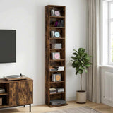 CD Cabinet Smoked Oak 33 x 23.5 x 175 cm Engineered Wood 8012650