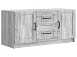 Sideboard Grey Sonoma 89 x 34.5 x 57 cm Engineered Wood 895811