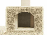 Cat Tree with Sisal Scratching Posts Cream 188 cm 171488