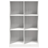 Bookcase White 70x33x110 cm Solid Wood Pine 836142