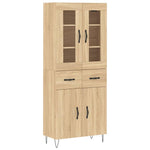 Highboard Sonoma Oak 69.5x34x180 cm Engineered Wood 3198564
