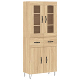 Highboard Sonoma Oak 69.5x34x180 cm Engineered Wood 3198564