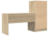 Desk with Drawer with Shelf with Storage 2 pcs Sonoma Oak 3337323
