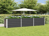 Planter Anthracite 290 x 50 x 75 cm Galvanised Steel 42018207