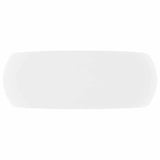 146998 Luxury Wash Basin Round Matt White 40x15 cm Ceramic