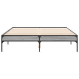 Bed Frame without Mattress Grey Sonoma 120x190 cm 845049