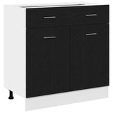 Hanging Cabinet Black Oak 80 x 31 x 81.5 cm Engineered Wood 863277