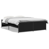 Bed Frame without Mattress Black 120x190 cm Small Double 3279907