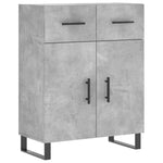 Highboard Concrete Grey 69.5x34x180 cm Engineered Wood 3198173