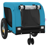 Pet Bike Trailer Blue and Black Oxford Fabric and Iron 94016