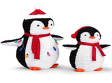 2-Piece Lighted Plush Penguins Christmas Yard Decorations, Set of 2 Pre-lit Pull Up Penguins with 67152171
