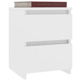 Bedside Cabinets 2 pcs White 30x30x40 cm Engineered Wood 800514