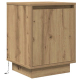 ZNTS Bedside Cabinets with LED Lights 2 pcs Artisan Oak 38x34x50 cm 861282