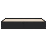 Bed Frame with Drawers without Mattress Black 180x200 cm Super King 3207253