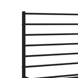 Metal Bed Frame without Mattress with Footboard Black 160x200cm 352340
